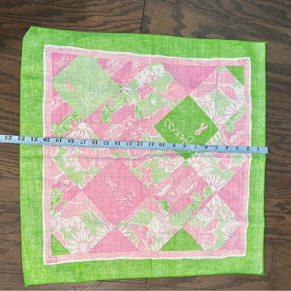 Lilly Pulitzer x Ford x Breast Cancer Awareness Square Scarf 22” x 22”’ - Picture 5 of 5